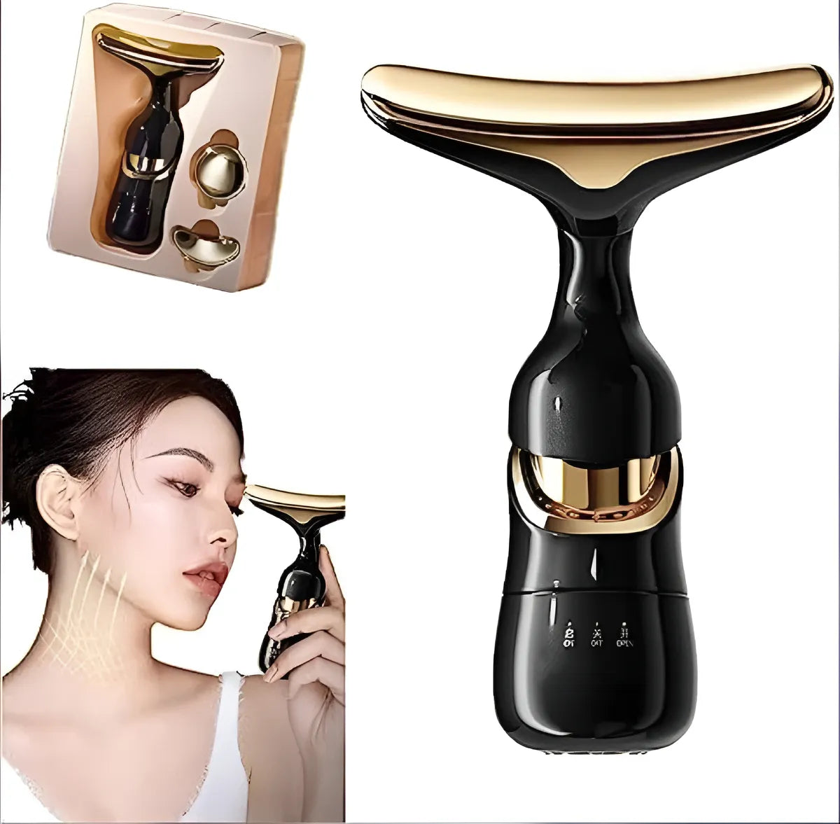 Masajeador Facial Microcorriente 3 En 1